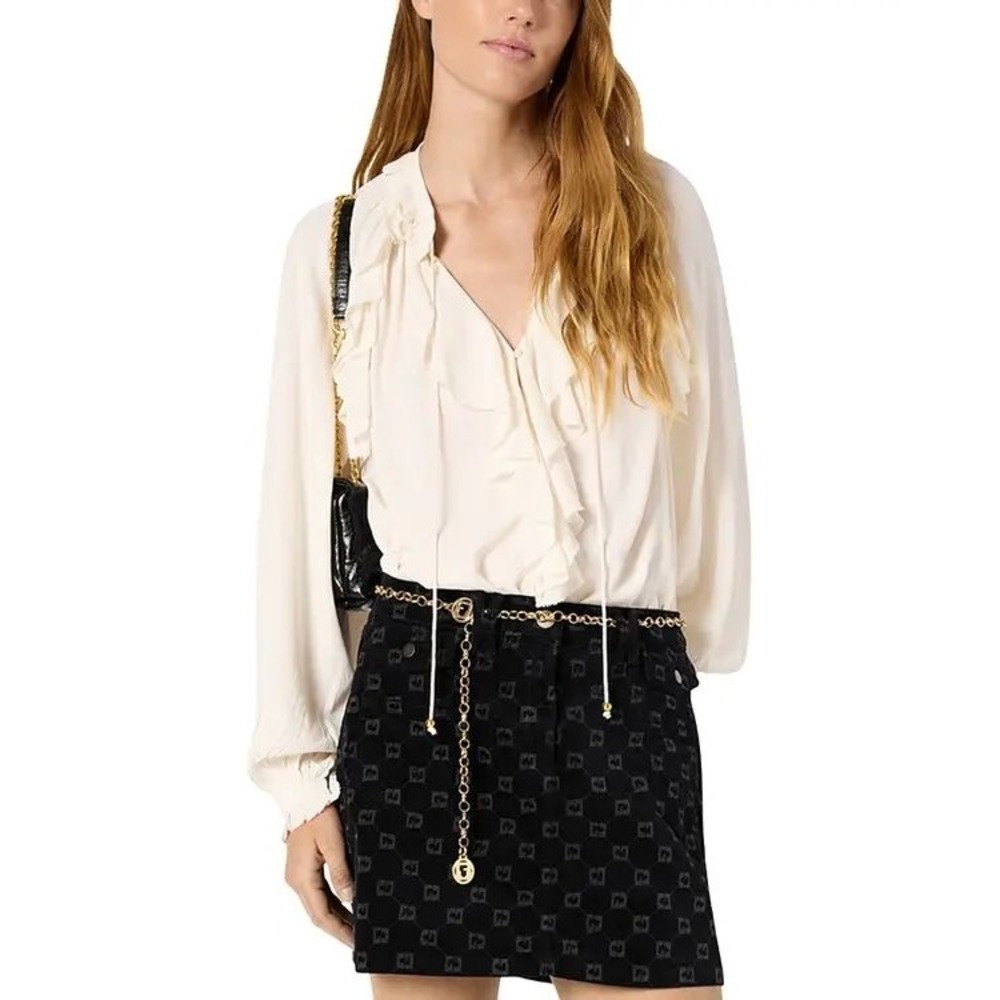 Gerard Darel Collection Studio Agnella Flowy Romantic Ruffle Blouse S NWT $295